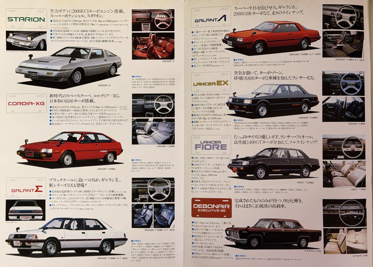 1982年三菱総合カタログ #自動車カタログ