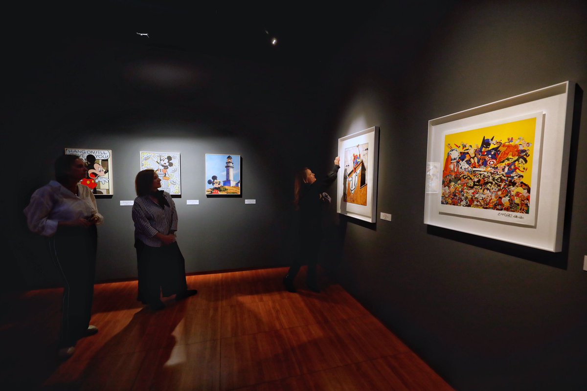 zaragoza_es's tweet photo. El @CentroHistorias  de Zaragoza se cita con el cómic contemporáneo y la cultura pop en una ambiciosa muestra que reúne 70 obras de 32 artistas para analizar cómo el lenguaje del cómic ha transformado el arte.
En "Comic in Contemporary Art. Iconos, mito y narrativa" podrás disfrutar de reinterpretaciones y originales de iconos como Bansky, Warhol, Lichtenstein, Murakami o Yoshitomo Nara 
📅Hasta el 23 AGOSTO.