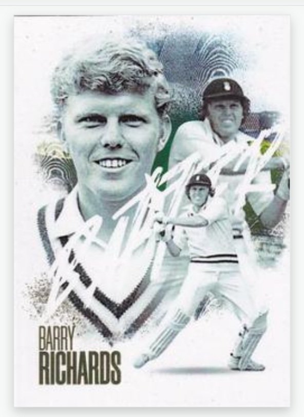 Newly released Futura 2026 Trading Card featuring legendary SA and Hampshire opening batsman Barry Richards. <a href="/fh_stephen/">StephenFH</a> <a href="/fredfertang/">Martin Chandler</a> <a href="/theoldbatsman/">Jon Hotten</a> <a href="/gulu1959/">Gulu Ezekiel</a> <a href="/GeorgeDobell1/">George Dobell</a> <a href="/barneygirnun/">Barney Girnun</a>