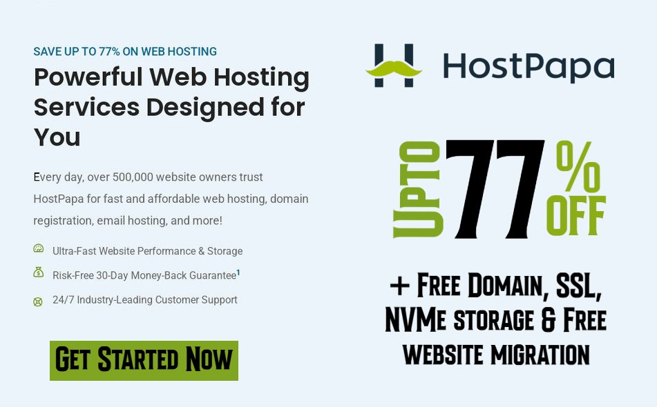 updatedreviews's tweet image. Launch your #website/#blog/#onlinestore fast, and grow your business with 24/7 support + upto Up to 77% OFF #Hostpapa Hosting + #FREEDomain: hostpapa.com/?a_aid=10116   
✔ All-in-One Platform: #Hosting, #Domains, #Email, #Websites &amp;amp; #webSecurity: updatedreviews.in/hosting-coupon…