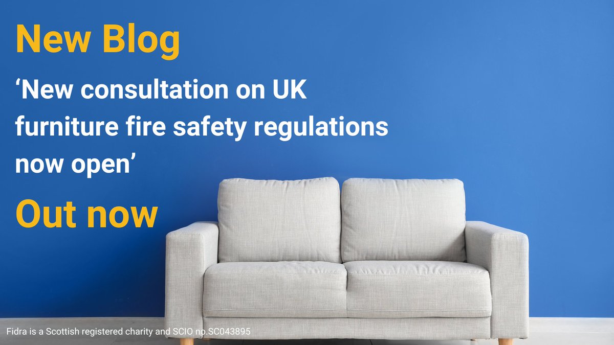 FidraTweets's tweet image. 🔥🧪A new long-awaited consultation on the UK’s furniture fire safety regulations is now open

This is an important opportunity to promote effective and sustainable #FireSafety approaches for furniture without relying on harmful chemical #FlameRetardants➡️fidra.org.uk/news/new-consu…
