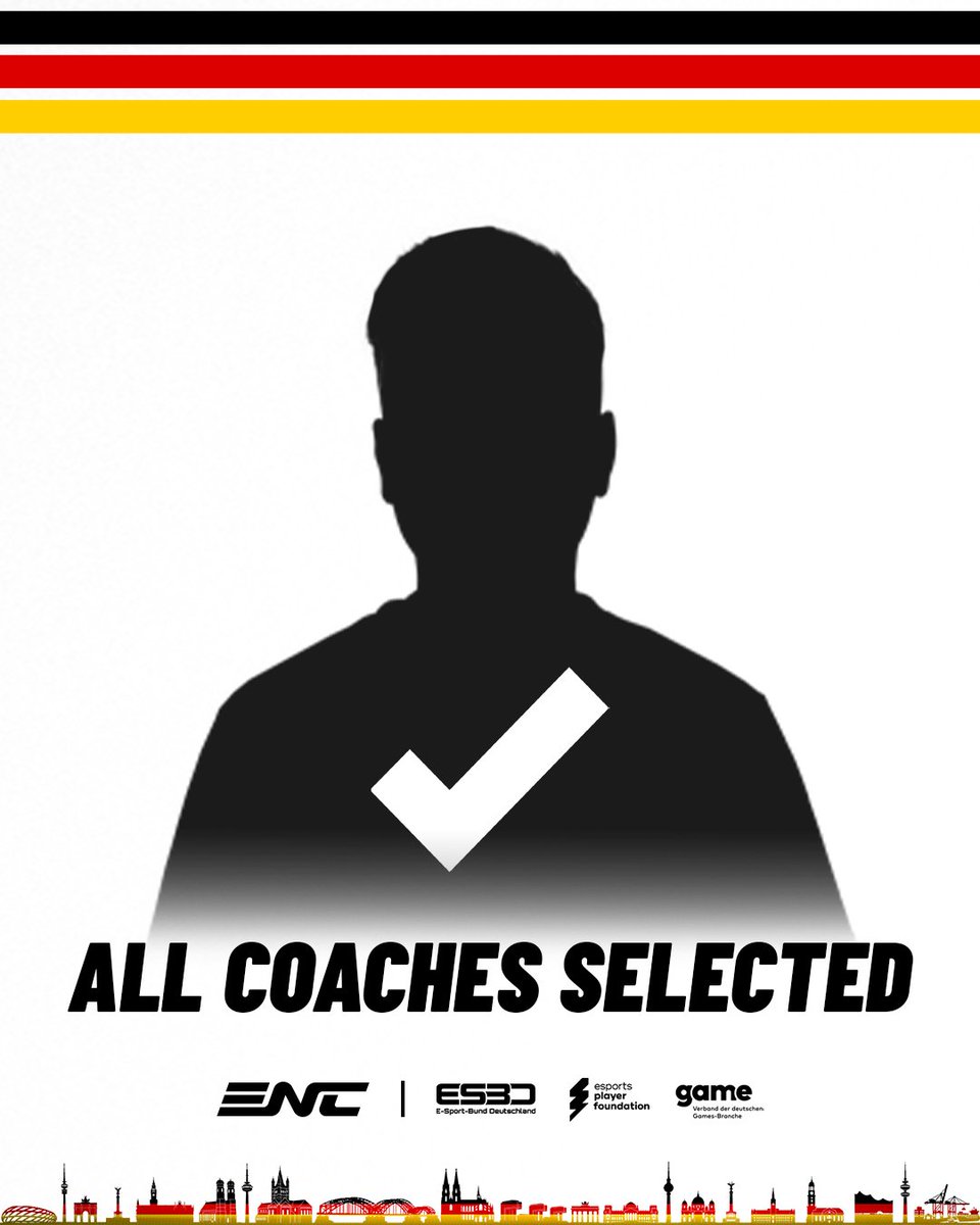 TeamGER_Esports's tweet photo. Unsere Coaches sind ausgewählt! 🫡
Wen erwartet ihr für die Games? 🤫 https://t.co/foiRls104E