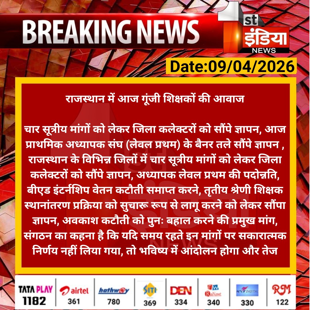 First India News tweet media