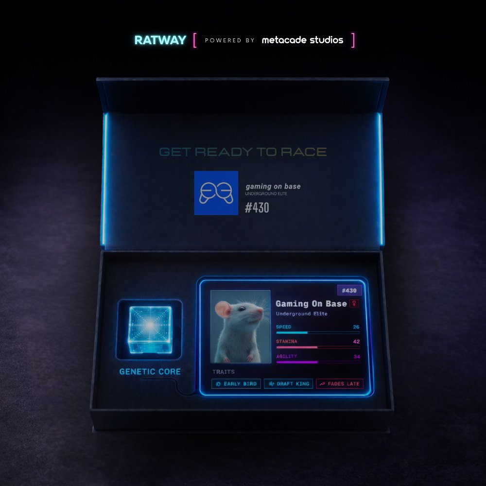 <a href="/GamingOnBase/">Gaming on Base</a> 

Feels like this belongs here… 🐀

Onchain racing, low cost loops, and players already burning through tokens 🔥

Base gaming is getting interesting

Beta is live now 🏁

ratway.metacade.co on <a href="/base/">Base</a>
