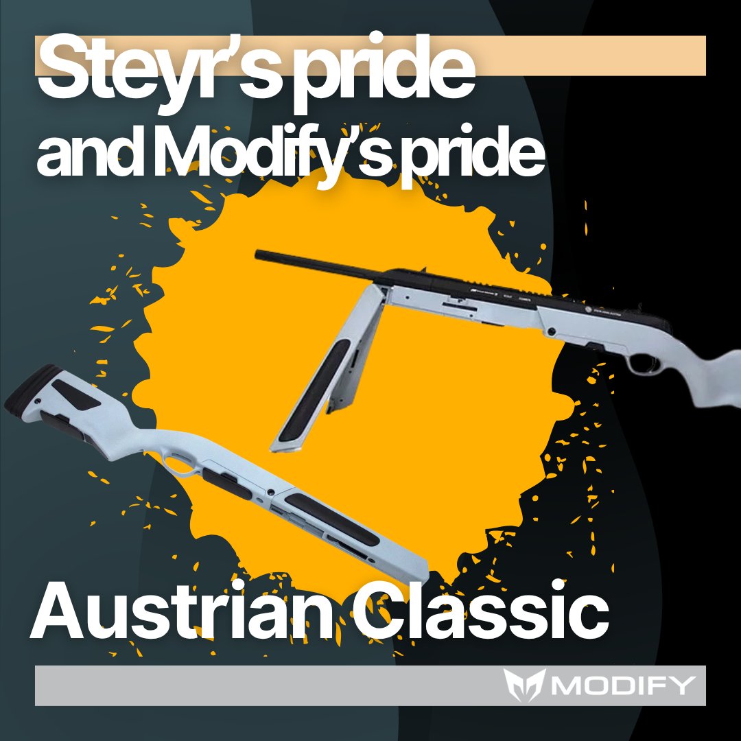 ModifyAirsoft's tweet photo. Steyr Scout reborn by Modify—precision, heritage, and innovation in one air-powered sniper. 
With military-grade nylon body, integrated bipod, and Raptor Hop system, it’s the ultimate entry into bolt-action sniping. 
Step up, aim true, own the Scout! https://t.co/DmC0svPP2x