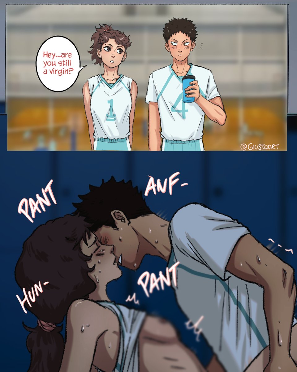 "Are you still a virgin?"

Based on a pic seen on X...gender swap!
#iwaoi #femoikawa

Full version on my patreon!