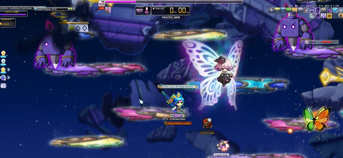 もうちょい

PSあれば10mくらいでいける
下手だからなかなかうまく攻撃当てられない…
 #MaplestoryN