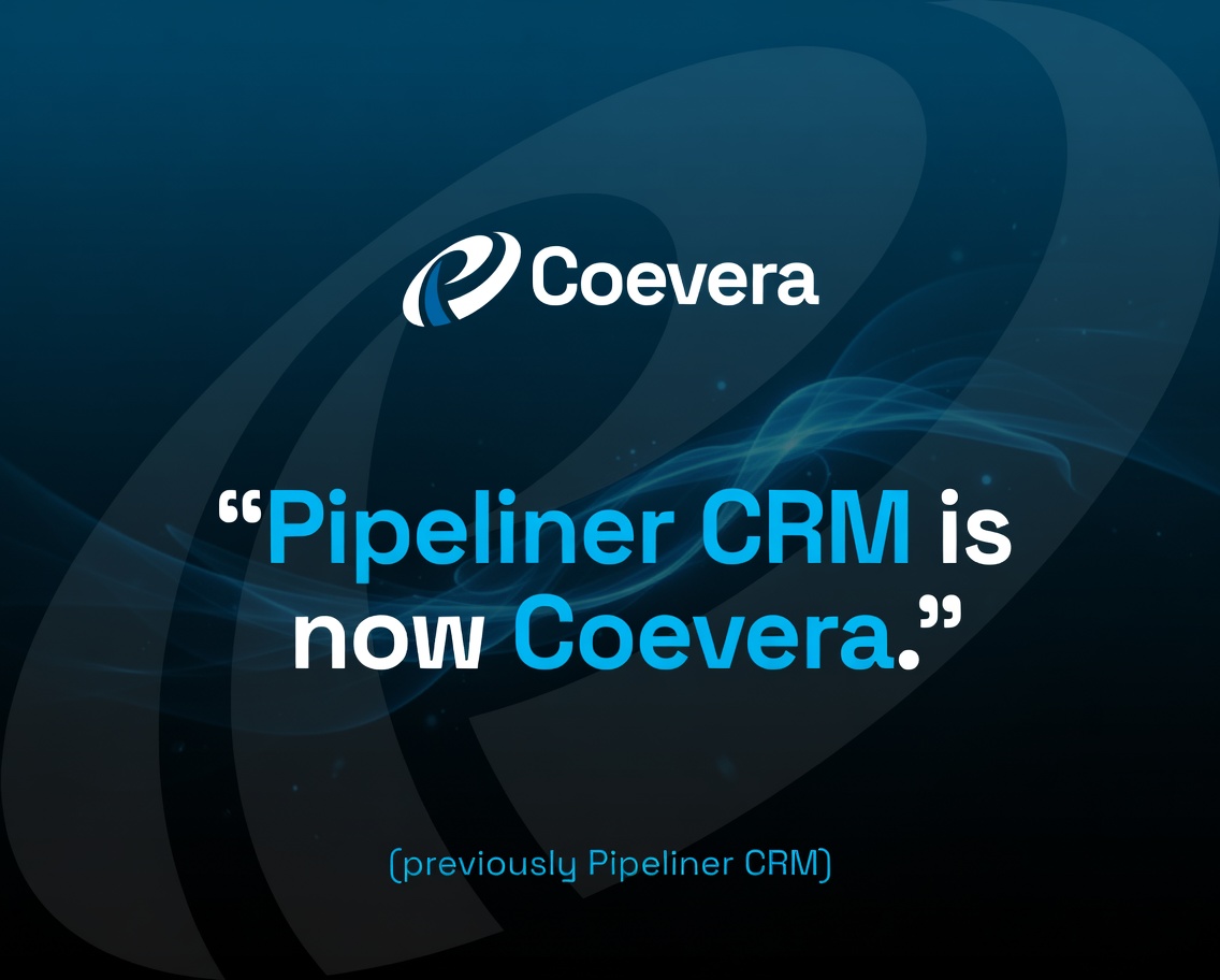 coeveracrm's tweet image. Big news: Pipeliner CRM is now Coevera.
CO = Collaboration
EV = Evolution
ERA = A New Era
Same team. Same platform. A much bigger vision.AI-powered B2B CRM where technology and people transform.
zurl.co/v1Rrp#Coevera #CRM #B2BSales