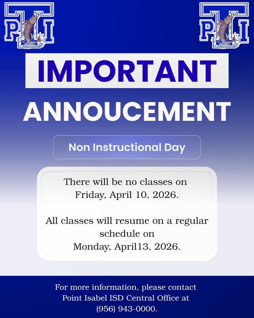 Point Isabel ISD tweet media