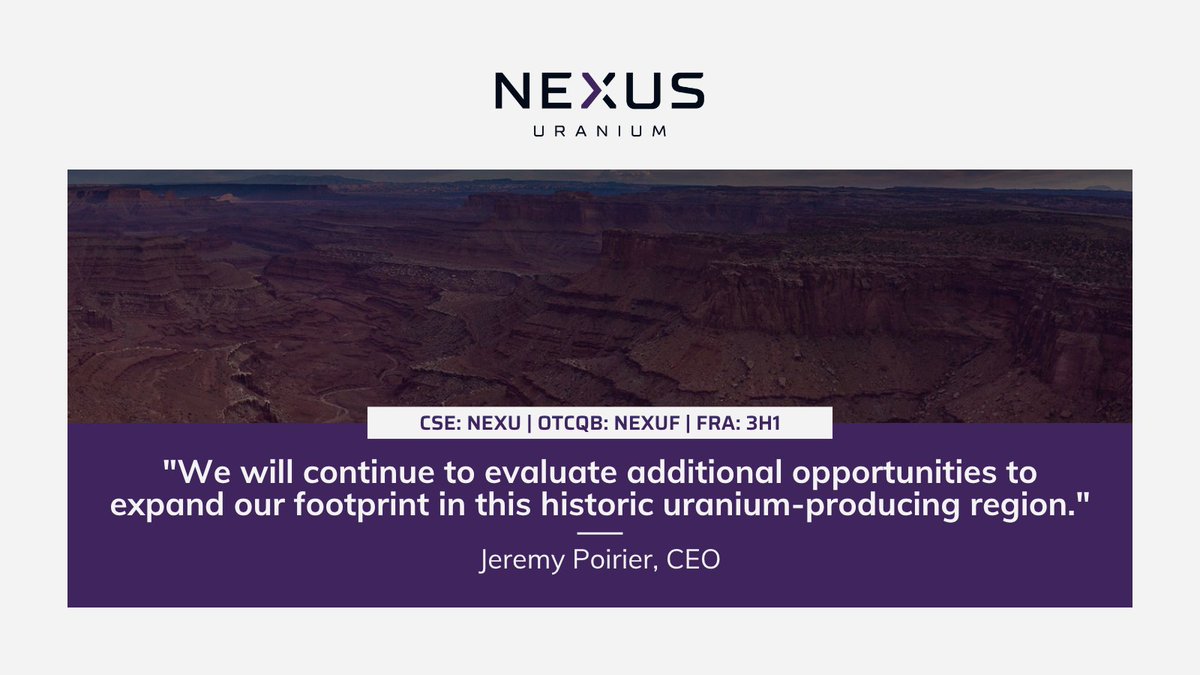 Nexus Uranium (CSE: NEXU) (OTCQB: NEXUF) tweet media