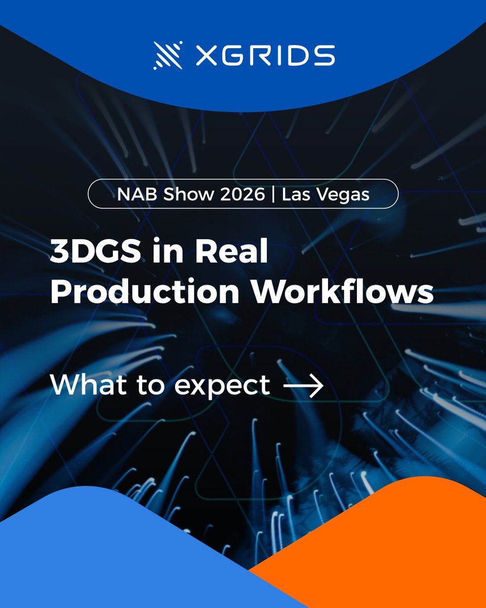 XGRIDS_OFFICIAL's tweet image. A shift is happening: From image production → space production

What to expect at #NAB2026: Real locations are becoming persistent, reusable digital environments used across previs, production, and VFX.

Visit us at Booth C3337
🎬 Demo Day | April 19 | W216

#3DGS #VP #Filming