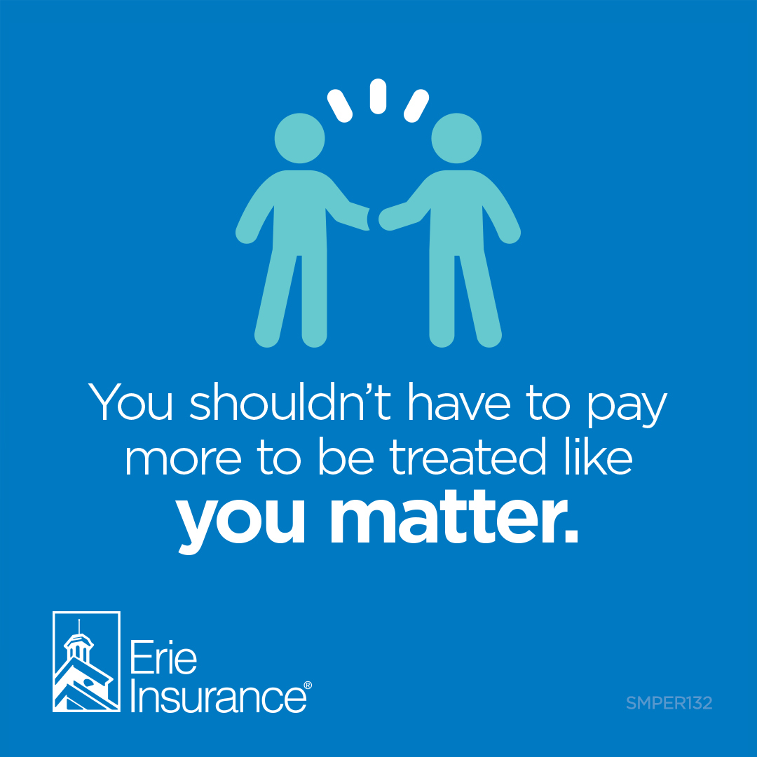 PrattInsure2014's tweet photo. To us, you’re more than just a policy number. ✨

With an auto policy from Erie Insurance, exceptional service comes standard—from quote to claim.

Want to see the ERIE difference? Get a quote today! 📱☎️ https://t.co/X40SId62Vn
