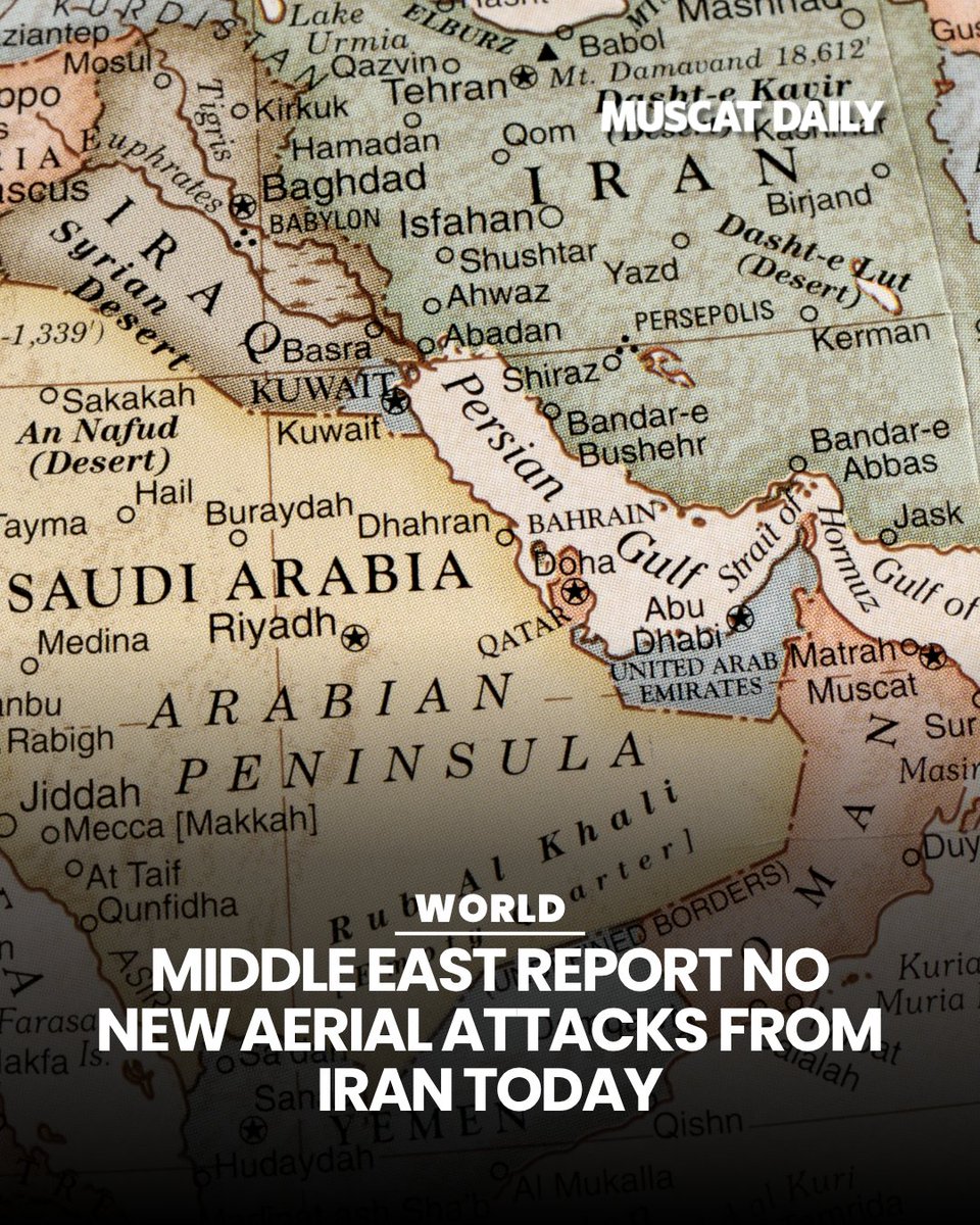 muscat_daily's tweet image. Gulf nations report a complete absence of Iranian aerial attacks today, April 9. This marks the first significant pause in drone and missile strikes since the conflict began in late February. #GulfNews #RegionalSecurity