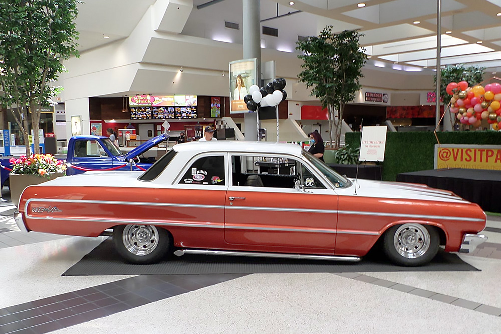 ClassicInd's tweet image. Kenneth King sent us this photo of his '64 Bel Air. We like the old-school look with those lake pipes! Nice ride, Kenneth. #Chevy #BelAir #classiccar #restoration #ClassicIndustries