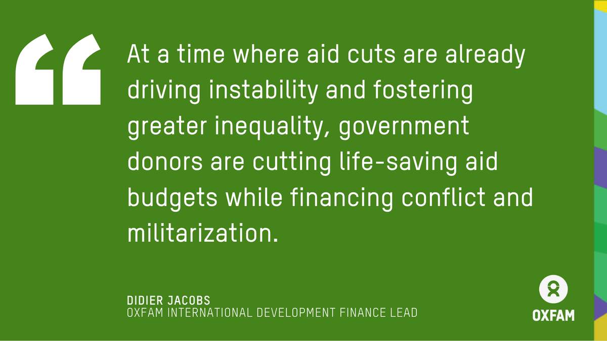 Oxfam's tweet photo. Today’s preliminary aid stats by the OECD show how wealthy governments are turning their back on the lives of women, children and men in the Global South. https://t.co/7IZN4qhAGx https://t.co/lHofn2664N