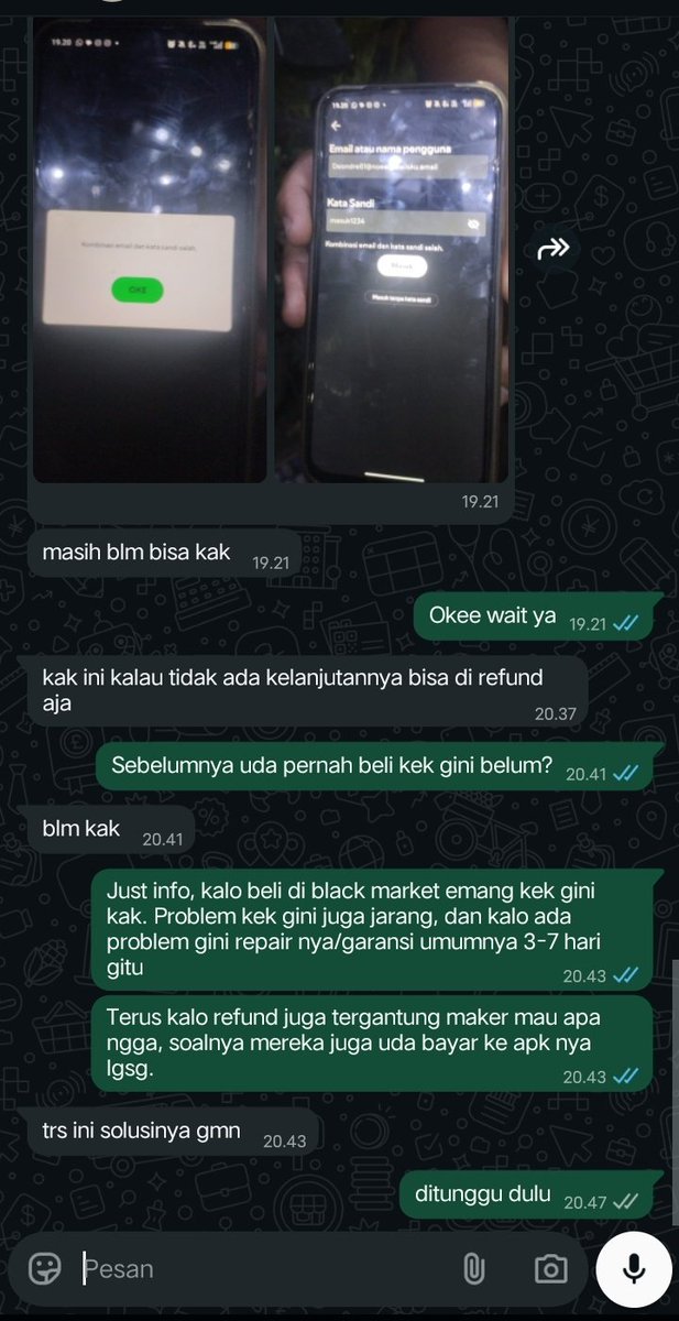 bakulancep's tweet photo. guyzz info donkk
cara edukasi buyer biar ga minta refund bagemane😭 cape aja kalo dpt buyer yang begini. Mereka tuh ga sadar diri apa gmn yak? Beli dg harga yg jauh dibawah normal tapi brain tak dipake, maunya yg murah pol trs lancar jaya
#zonauang #zonajajan #zonaba https://t.co/SByHSLHRnk