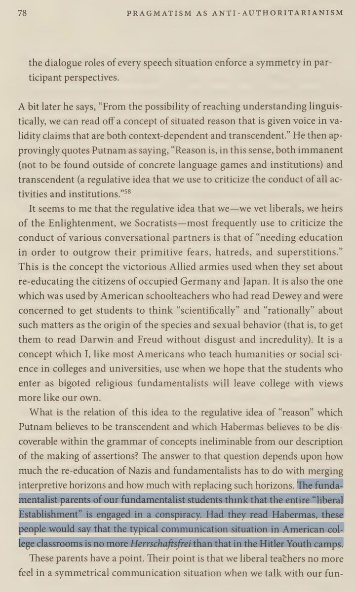 Rorty QOTD tweet media