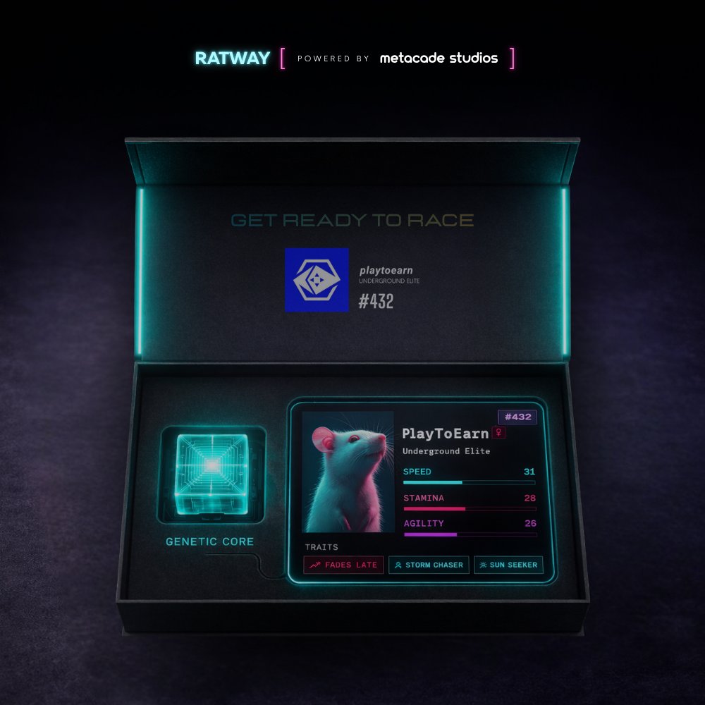 <a href="/PlayToEarn_com/">PlayToEarn Insights</a> 

New entry on Base:

→ onchain racing
→ low cost loops
→ high replay frequency 🐀

Early engagement looks strong

Beta is live now 🏁

ratway.metacade.co on <a href="/base/">Base</a>