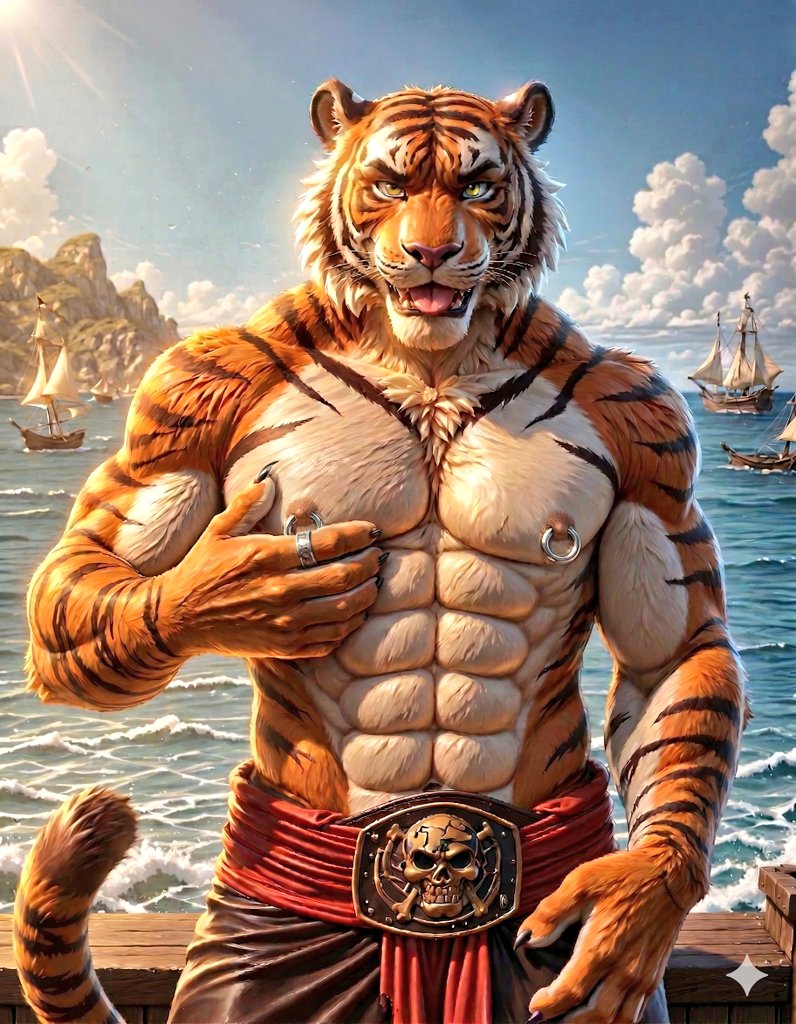WildAiBears's tweet photo. Tyro, the Cannoneer
#ai #aiart #tiger #aitiger #furryai https://t.co/cY0zoROhPN
