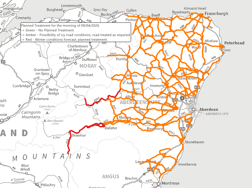 Aberdeenshire Roads tweet media