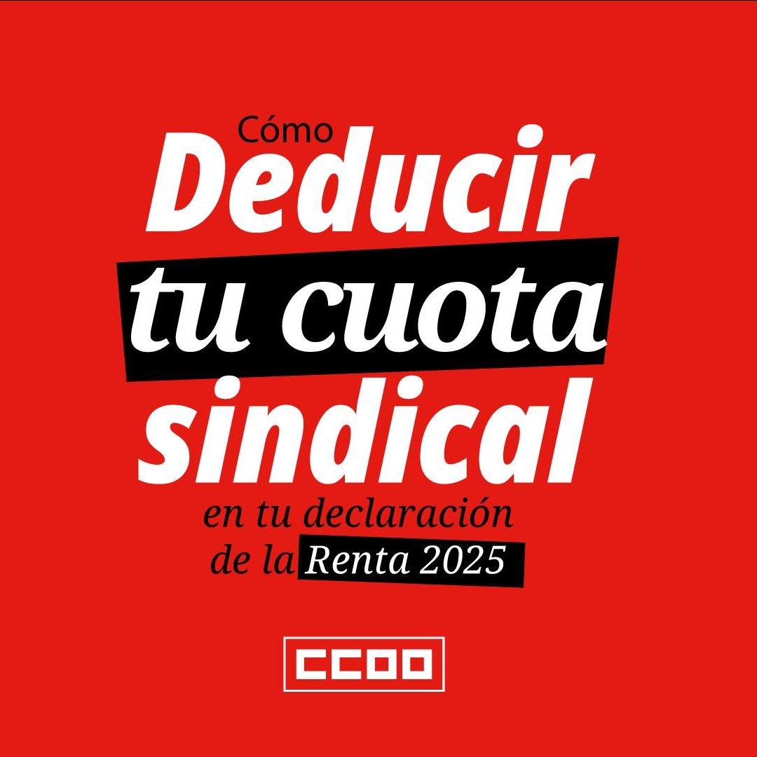 FscSeaa's tweet photo. 📢 Ya puedes hacer la declaración de la renta

✅ Las cuotas de CCOO desgravan entre un 20% y un 35%

Esto suele suponer unos 60€ más o menos

👉0014 - Cuotas satisfechas a sindicatos

Si no lo encuentras en el correo, solicita tu certificado de IRPF aquí https://t.co/qoMKPivXmL https://t.co/NJPiNntNDg