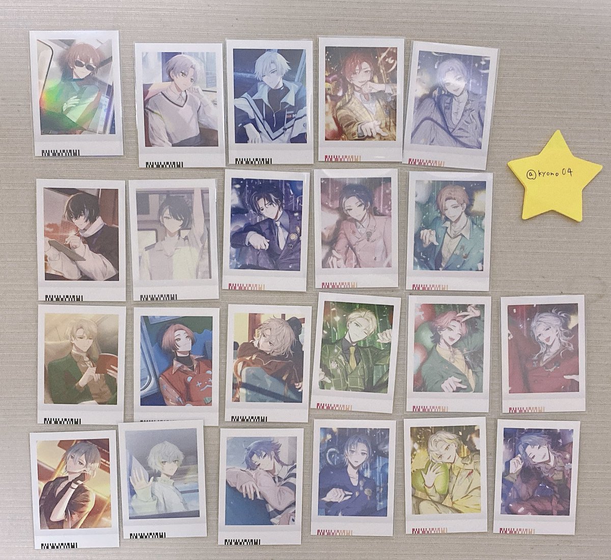 kyomo04's tweet photo. 交換希望 エイトリ ぱしゃこれ vol.2 vol.3

(譲) 練牙、可不可、雪風、添、礼光、季肋、宗氏、潮、七基、來人、千弥、潜、太緒、凪、糖衣、子タろ、夜鷹

(求)画像4枚目 添＞あく太＞琉衣、幾成

画像2枚目の箔押しはあく太(箔押し、種類問わず)のみと交換

郵送交換希望
纏めての方優先します。 https://t.co/Plj67YuIWK