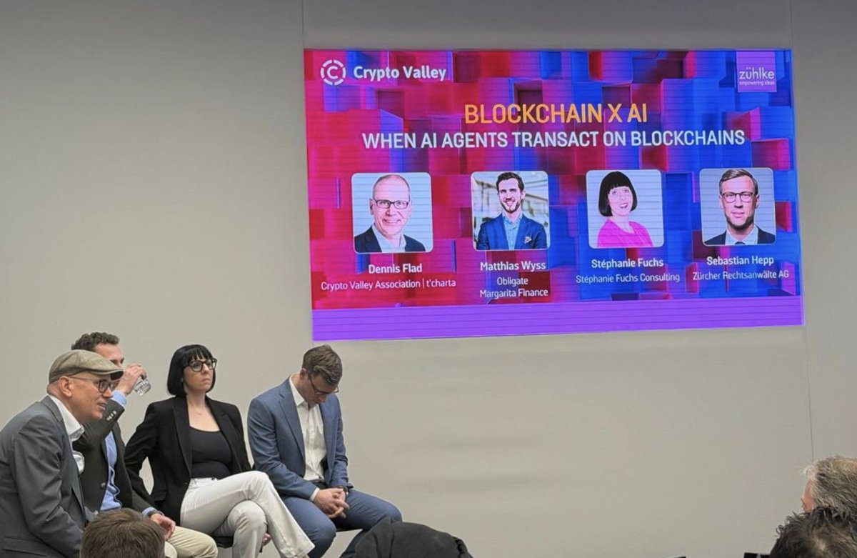 margfinance's tweet photo. PROMPT-TO-DERIVATIVE 🤯

Left yesterday’s @thecryptovalley  event in Zürich with one takeaway: the "chatbot" era is over.

Algos drive 80% of TradFi volume, yet Web3 is still stuck on manual clicks. Our agentic features bridge that gap—turning natural language prompts into instant derivative execution.

By cutting human hesitation, we reduce execution latency by 90%. No more fumbling with dashboards—just intent meeting logic.