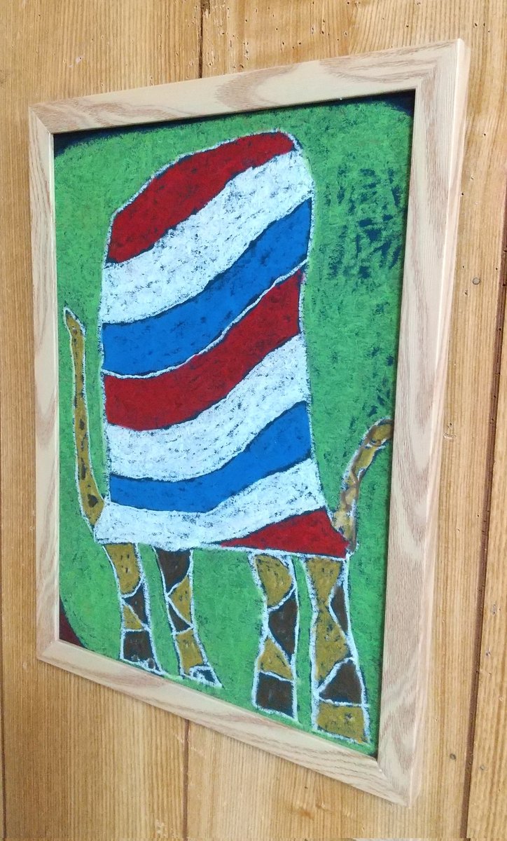 taiki30's tweet image. タートルマイルド理髪店、本日の日替わりディナーとなります🐢甲羅を理髪店の看板designに添えゆきながらKURU KURU渦巻き、術式展開マキアートしてゆきました🌞 #理髪店 #colorful #art #frame #額 #クレパス #亀 #タートル #crayon #gallery #画材 #パステル #イメージ #humor #drawing #絵本 #童画的