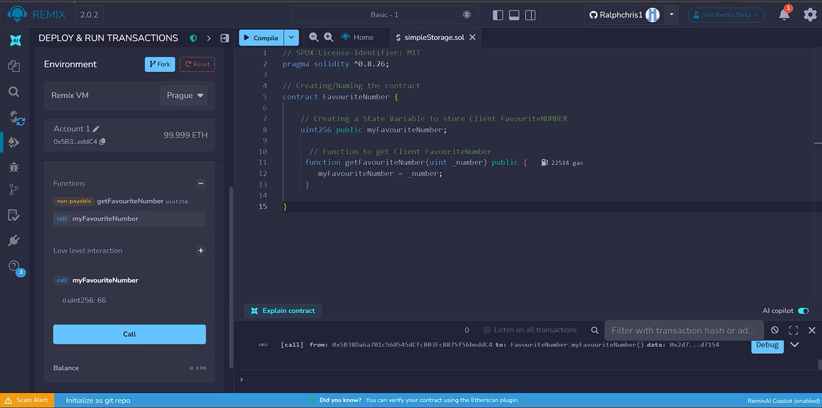 ORalpael's tweet photo. I am officially starting #100DaysOfSolidity!
MyGoal: Transition from a curious learner to a job-ready Smart Contract Developer.
To I dived into:
✅ State Variables (permanent storage on the EVM!)
✅ Functions
✅ Visibility Keywords (Public vs Private) https://t.co/8gGZjnXuzz