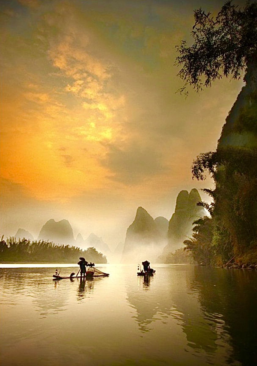 angelicaio81153's tweet image. Surreal Landscape  at Sunset Li River Delta  , China 
#artistic #landscape #photography