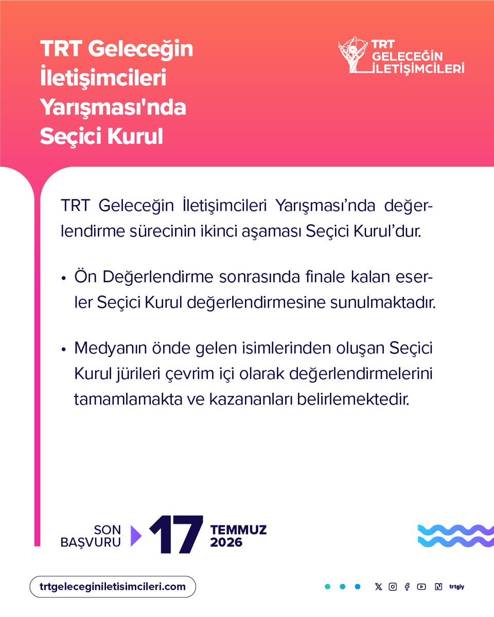 TRT Geleceğin İletişimcileri Yarışması tweet media
