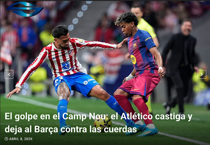 avsphotoreport's tweet image. ⚽️ El FC Barcelona cayó ante el Atlético de Madrid en la ida de los cuartos de final, en un partido que cambió de rumbo en un instante

👉 Léelo en AVS
noticias.avsphotoreport.com/futbol/el-golp… #futbol #championleague #fcbarcelona