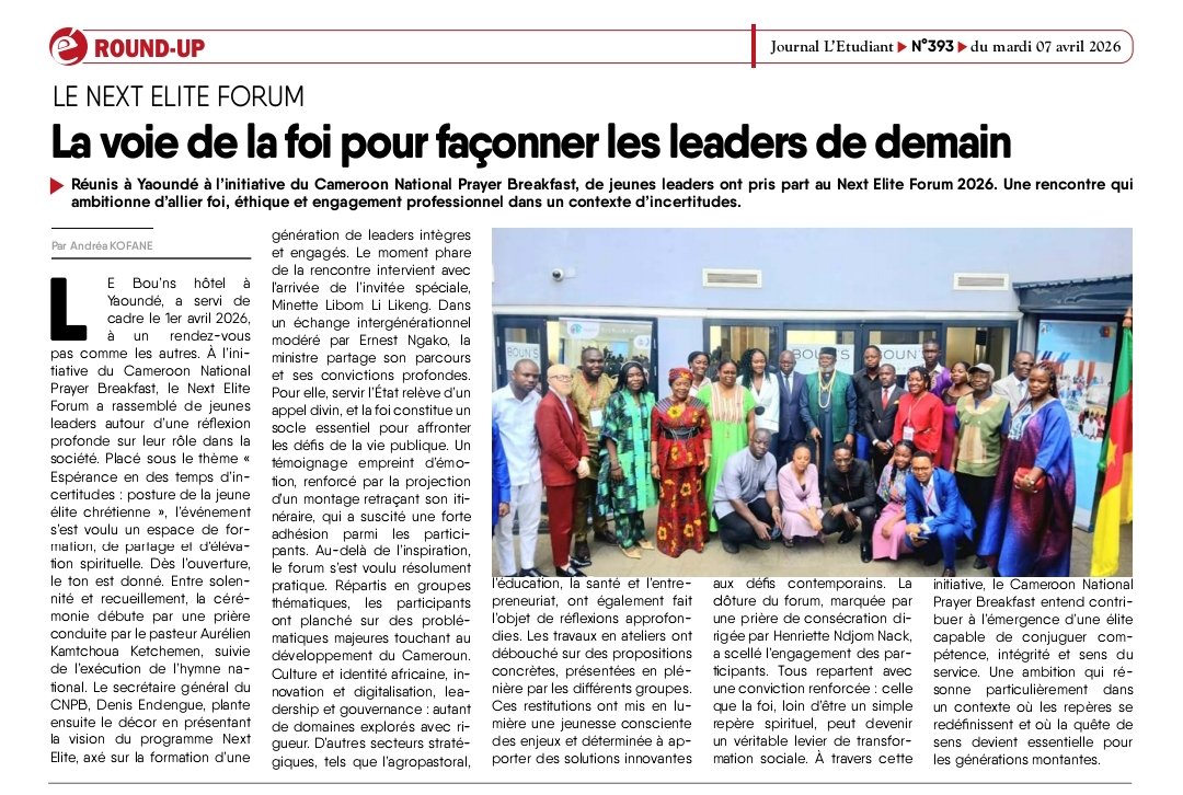 CNPB_Officiel's tweet photo. Quelques nouvelles du récent Next Elite Forum organisé par la CNPB 👆🏻👇🏼
🇨🇲🇨🇲🇨🇲🇨🇲🇨🇲🇨🇲🇨🇲🇨🇲🇨🇲🇨🇲🇨🇲
Some news on the recent Next Elite Forum organized by the CNPB👆🏻👇🏼 https://t.co/fkRuMjv7GK