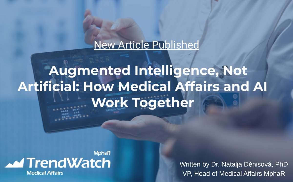 mpha_r's tweet photo. New article published 🚀
🔗 Read more:
https://t.co/cuWpCmtqqj

#NewArticle #MedicalAffairs #AugmentedIntelligence #ArtificialIntelligence #ScientificExchange #DigitalTransformation #LifeSciences #MphaR #TrendWatch https://t.co/tKDB2mjHMe