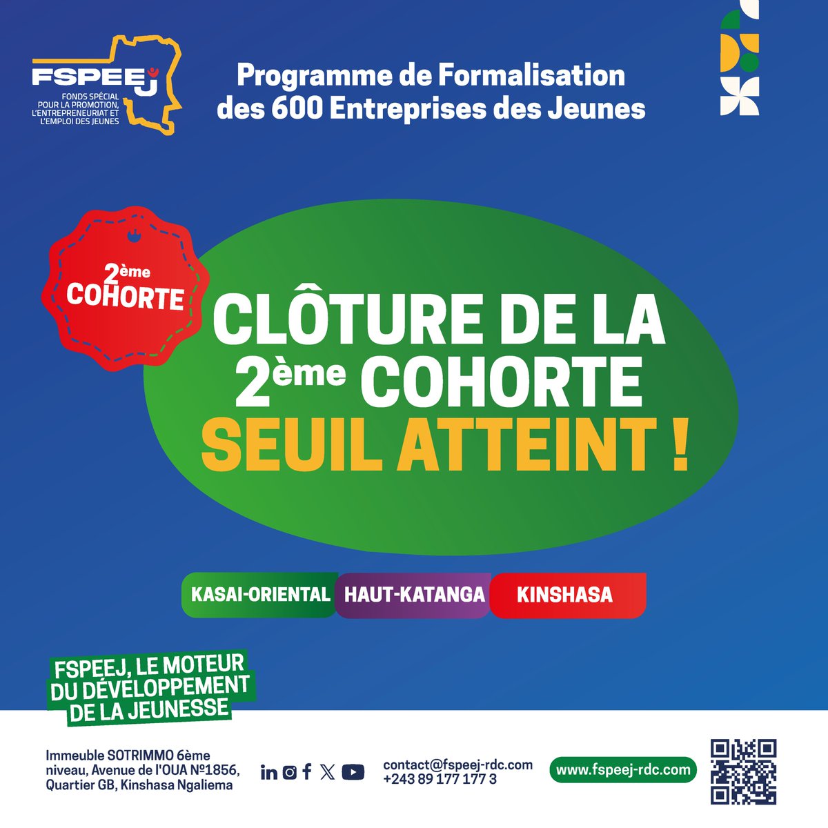 Fonds Spécial pour la Jeunesse FSPEEJ-RDC tweet media