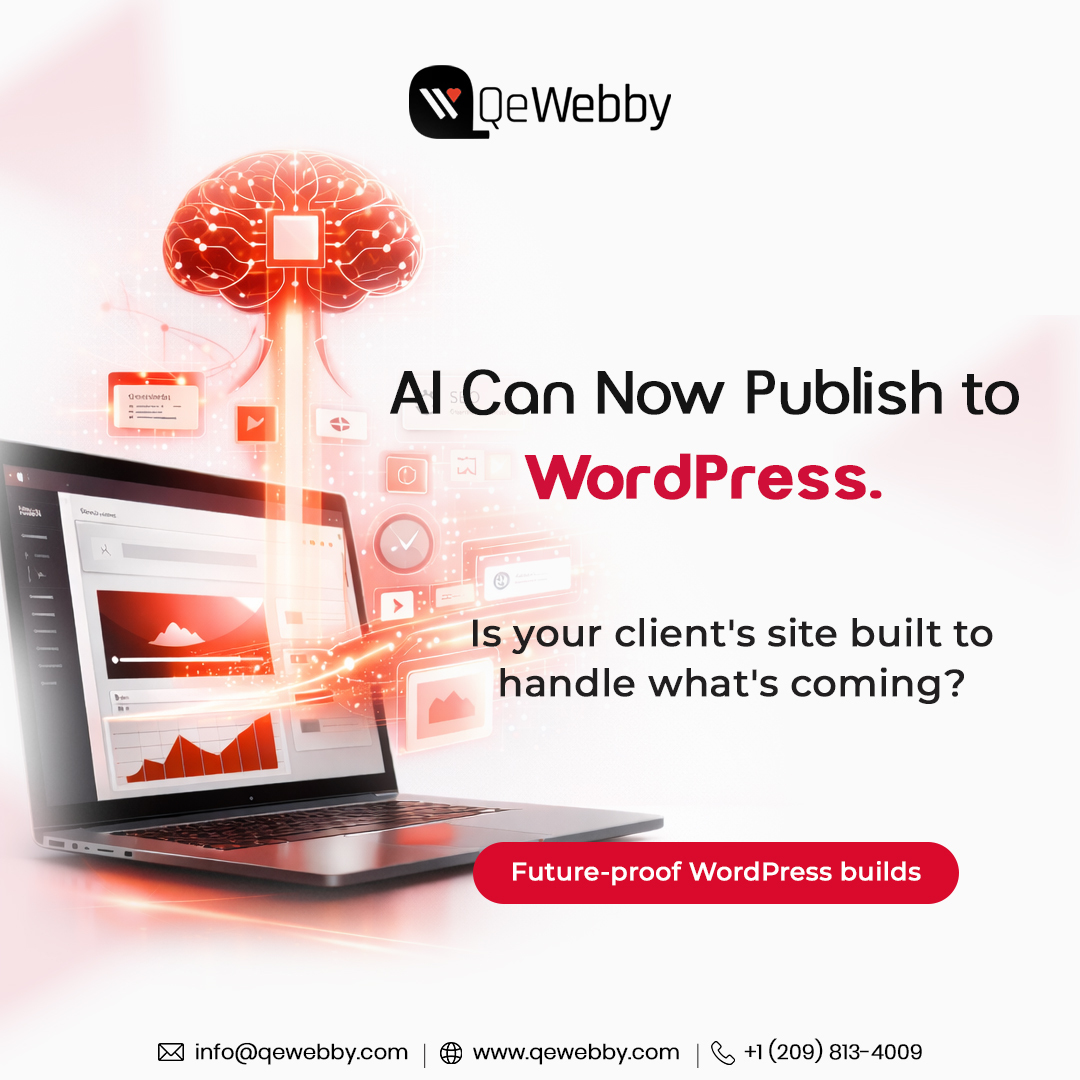 qewebby's tweet photo. WordPress content creation just changed. Permanently.

MCP now supports write capabilities.

If your #WordPress builds aren’t structured for AI, you’re already behind.

We build for that future: https://t.co/RPVqZzxNk3

#webdevelopment #artificialIntelligence #techtrends https://t.co/EQ7jcd3Mbf
