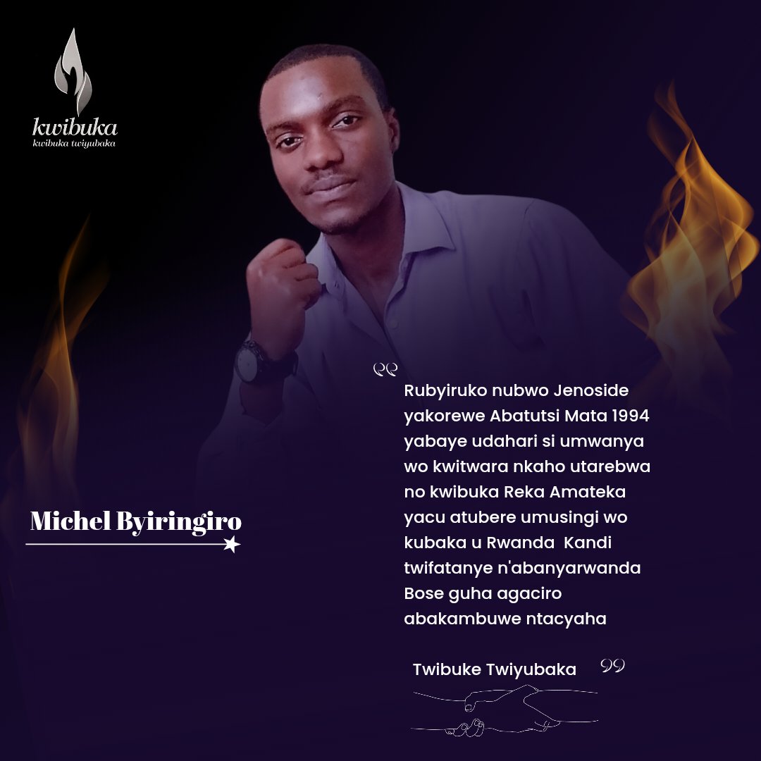 #Kwibuka32

@Rubyiruko mbaraga z'Igihugu zubaka Kandi vuba  mugihe twibuka kunshuro ya 32 nimucyo twubake ubumwe n'ubudaheranwa hagati muri twe ndetse no mubadukuriye twirinda icyatuma u Rwanda rwacu rusubira mumwijima 

#Amateka yacu umusemburo w'Ejo hazaza Heza mubanyarwanda ✊
