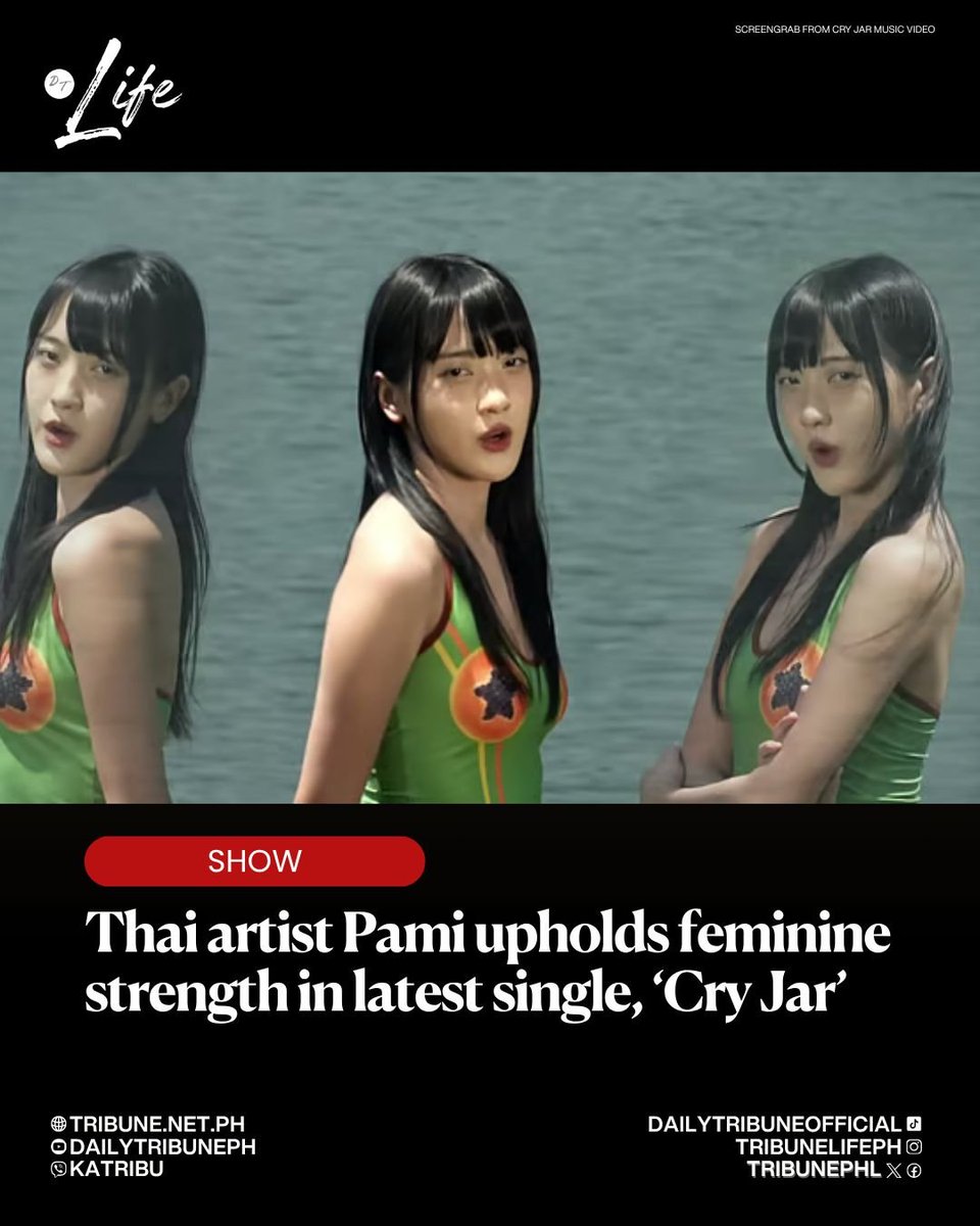 Thai artist Pami champions women’s empowerment through her new single Cry Jar, a song that reflects the realities of heartbreak. l | Abegail Esquierda 

Read more at: tribune.net.ph/2026/04/09/tha…

#dailytribune #tribunelife #Pami