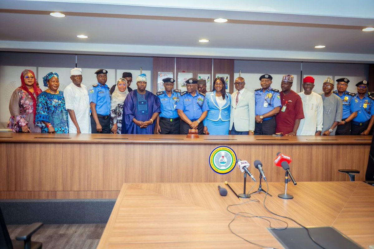 PoliceNG's tweet photo. IGP TUNJI DISU RECEIVES PCRC DELEGATION ON COURTESY VISIT, REAFFIRMS COMMITMENT TO FRUITFUL PARTNERSHIP  

The Inspector-General of Police, IGP Olatunji Rilwan Disu, psc(+), NPM,  received a delegation from the Police Community Relations Committee (PCRC) on a courtesy visit at the Force Headquarters, Abuja. 
The PCRC delegation, led by the National Chairman, Alhaji Mogaji Ibraheem Olaniyan, comprised key members of the National Executive Committee and representatives from various regional commands. 

In his remarks, Alhaji Mogaji Ibraheem Olaniyan congratulated IGP Olatunji Disu on his appointment and reaffirmed the PCRC’s loyalty and steadfast support for the Nigeria Police Force. He commended the Inspector-General for his consistent recognition of the PCRC’s strategic contributions to national security.

Responding, IGP Olatunji Rilwan Disu expressed profound appreciation for the PCRC’s sustained support to the Force. He assured the delegation of the Force’s full cooperation, charging PCRC leadership to maintain strict oversight and ensure that PCRC identification is used exclusively for legitimate purposes and intelligence gathering. The Inspector-General emphasized that members should remain exemplary citizens to preserve the integrity of the partnership.

This engagement underscores the commitment of the Nigeria Police Force to fostering strong community relations and collaborative security efforts nationwide.

DCP ANTHONY OKON PLACID psc(+) mni
Force Public Relations Officer
Force Headquarters, Abuja
9th April, 2026