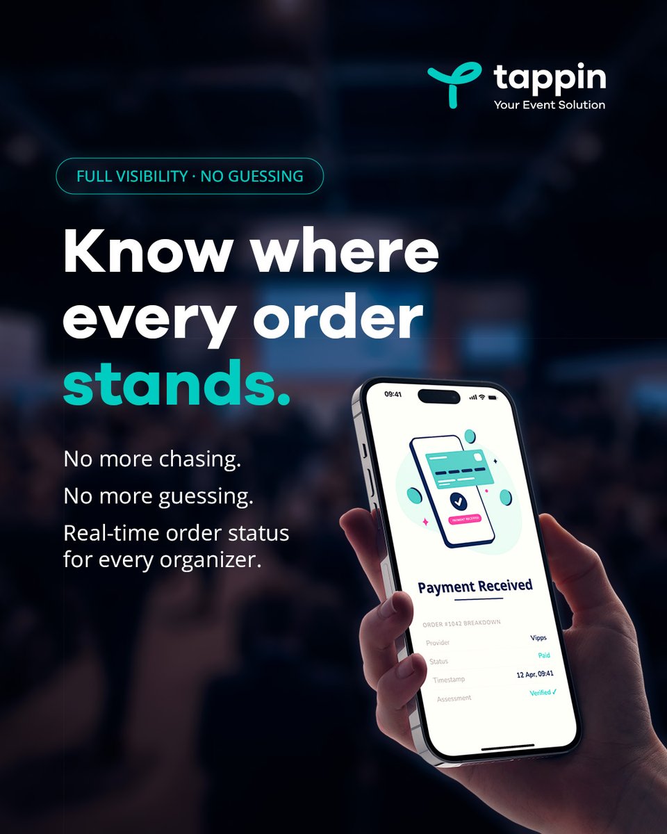 tappinevent's tweet photo. "Er den betalt?" "Er den under behandling?"
Slutt å jakte på ordrestatus.
Tappin gir deg full oversikt i sanntid – betalt, ventende, mislykket. Alt på ett sted.
👉 https://t.co/FSqTz5YjN8
#tappin #eventtech #eventplatform #eventmanagement https://t.co/DiV4wja1we