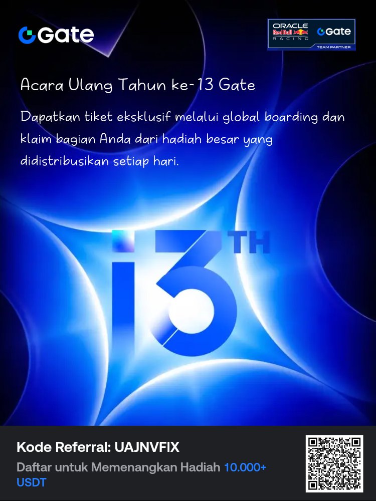 Ulang Tahun ke-13 Gate kini live! Selesaikan tugas global boarding untuk mendapatkan tiket eksklusif, ikuti undian harian untuk memenangkan tiket emas fisik, dan nikmati hadiah harian dari pool hadiah besar. app.bxjddjt.com/activities/13t…