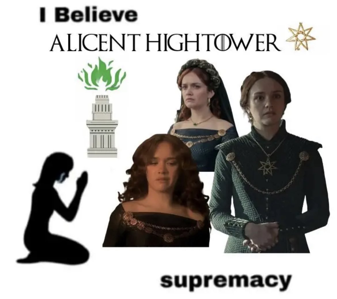 Queen Alicent Hightower 🤍 tweet media