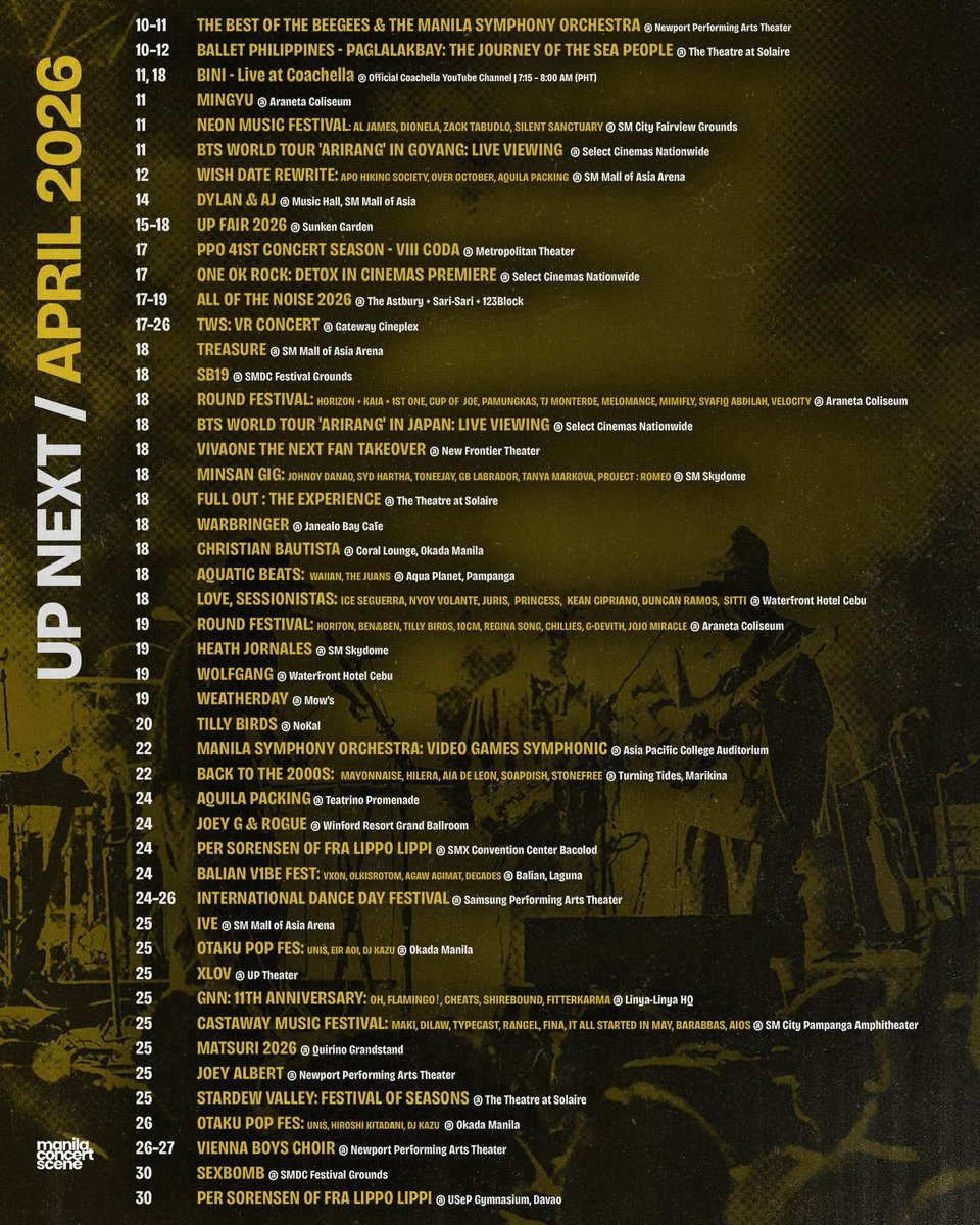 Manila Concert Scene tweet media