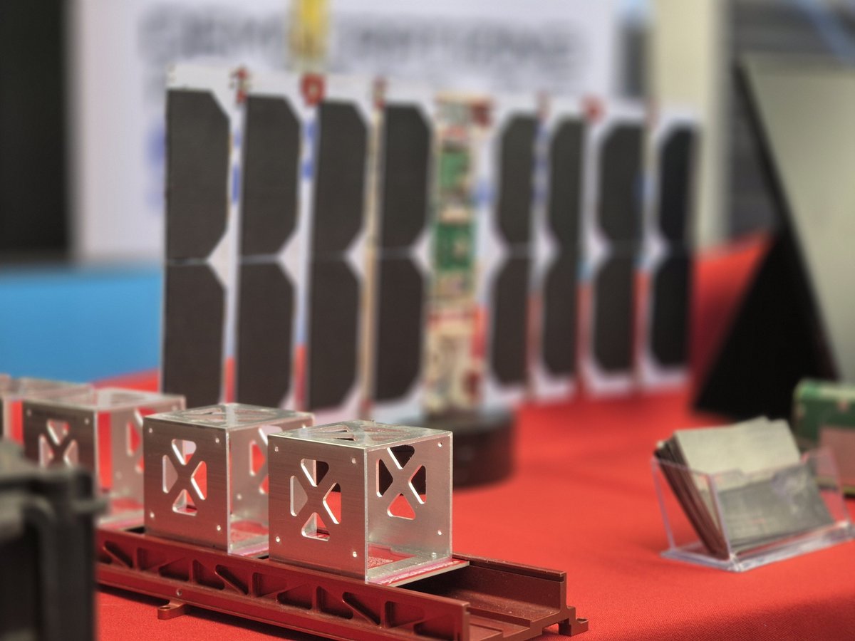 AlbaOrbital's tweet photo. Great first day at the 5th Symposium on Space Educational Activities 🛰️ 

Come by the booth today to see some hardware and learn more about PocketQubes then catch our presentation tomorrow at 12:10! 

@ssea2026 
@esa https://t.co/SD7VgOQm9T
