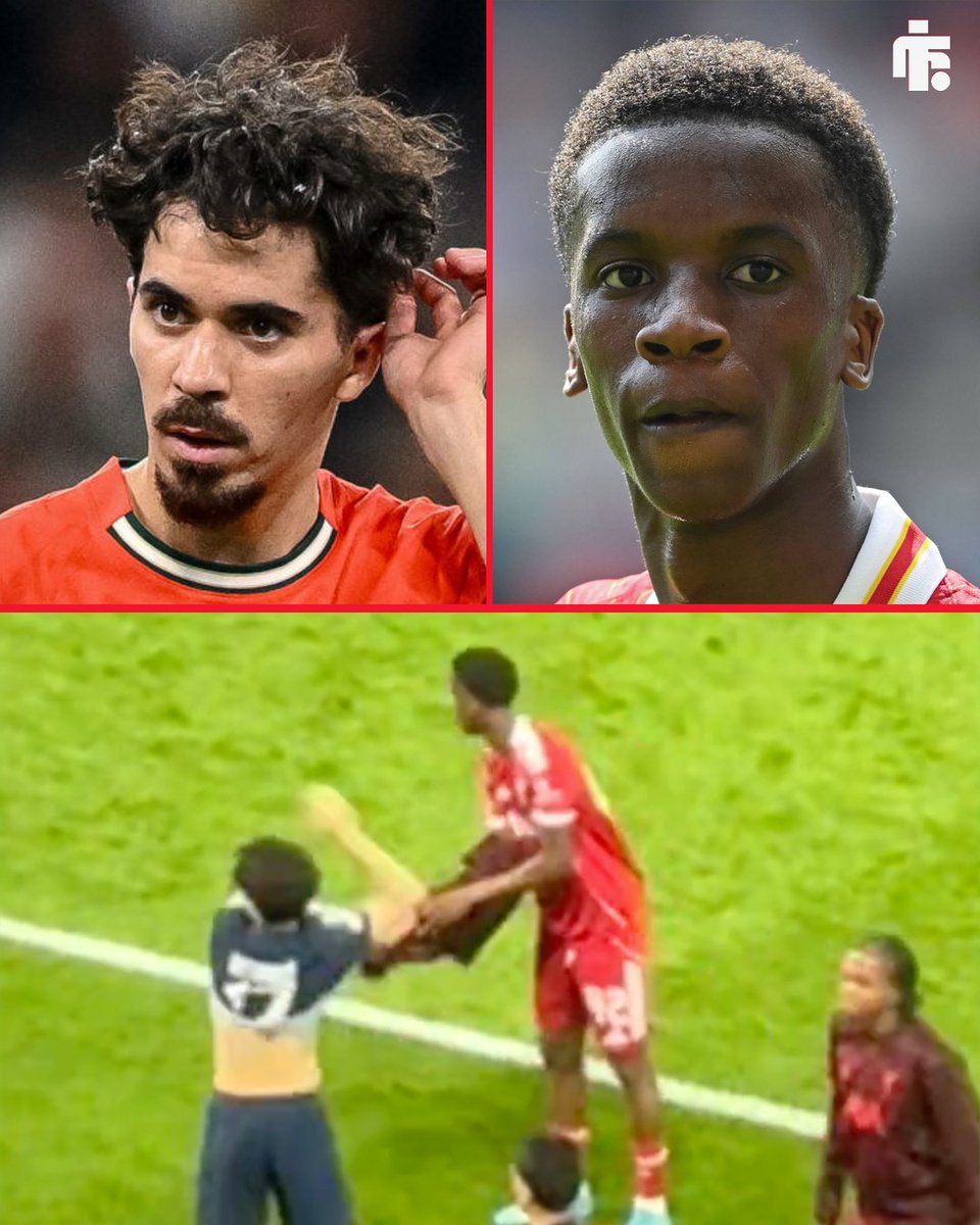 PSG's Vitinha waited to exchange shirts with 18-year-old Trey Nyoni after the PSG Liverpool game yesterday. ❤️👏