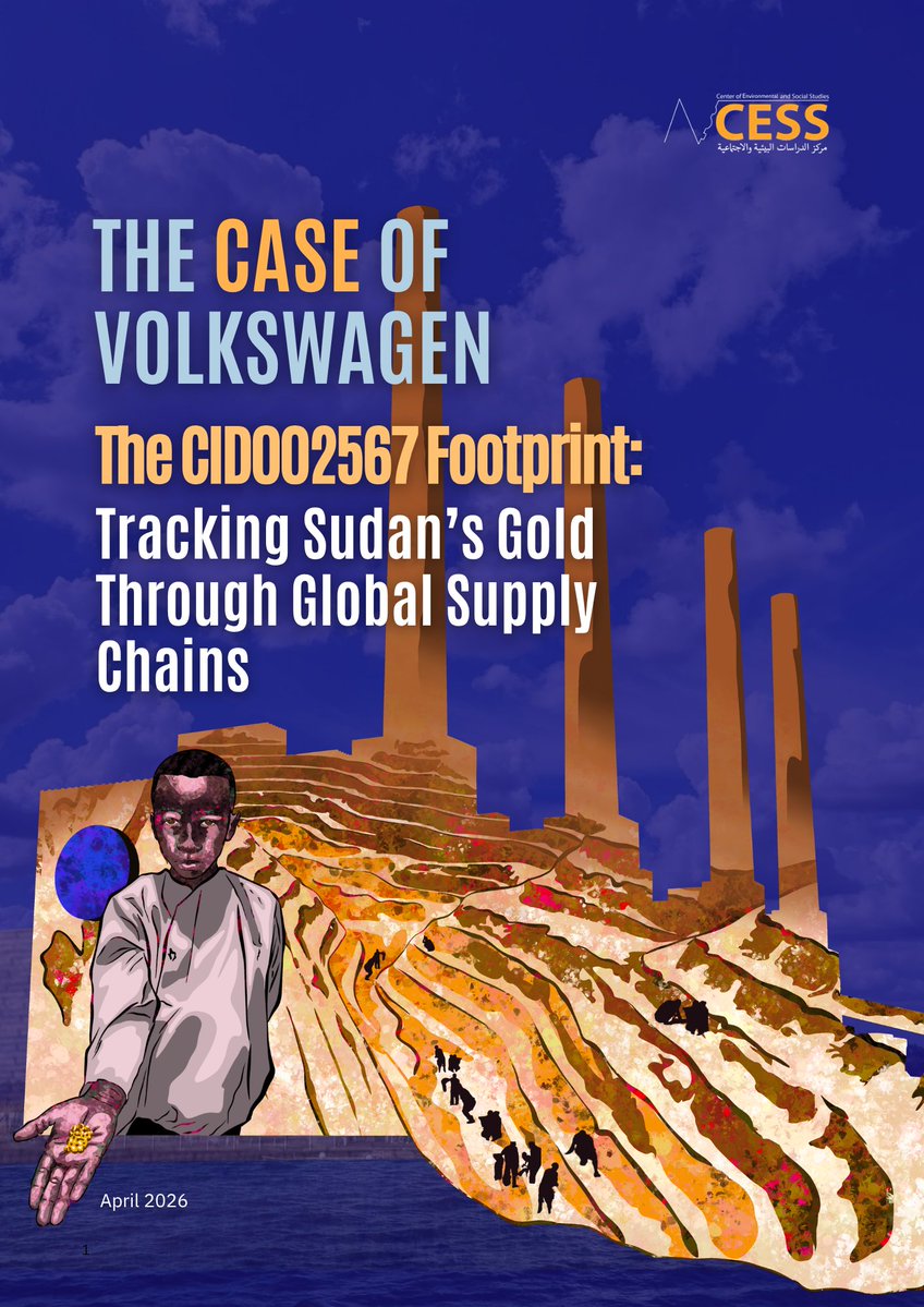 CessSudan's tweet image. and outlines the responsibilities and key demands directed at implicated companies and actors.

Read the report:
cess-sudan.com/conflict?view=…

#CESS #Sudan #Our_Resources #Our_Future