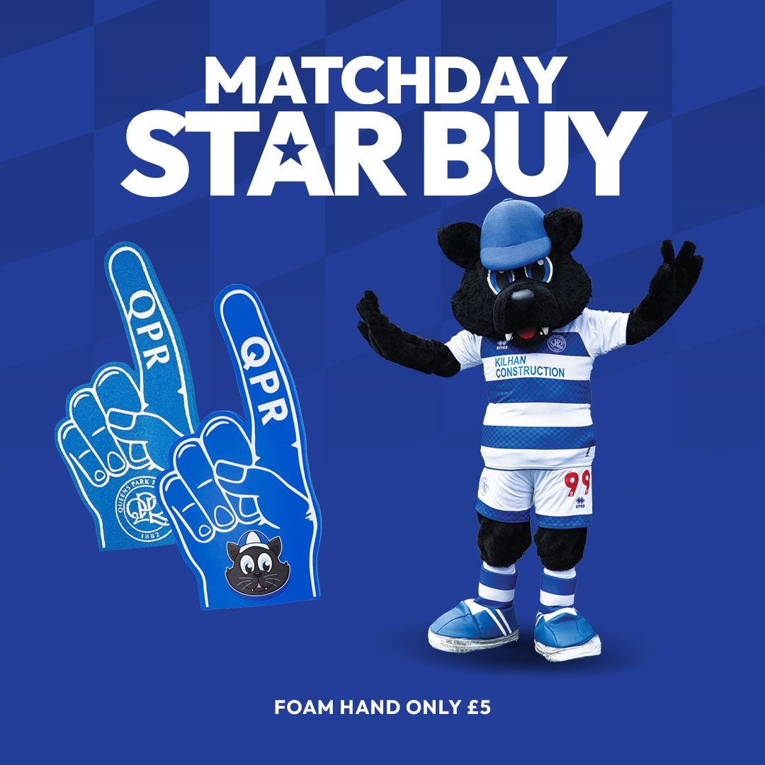 Your Matchday Star Buy for Bristol City ⭐️

Purchase a Foam Hand for only £5 today! 🖐️

This offer is only available at the Stadium Superstore and Jude's Store on matchday 🛍️