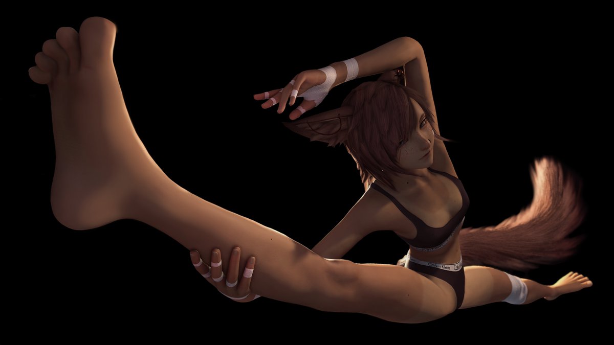 Flexible fox~ Come help me stretch!
