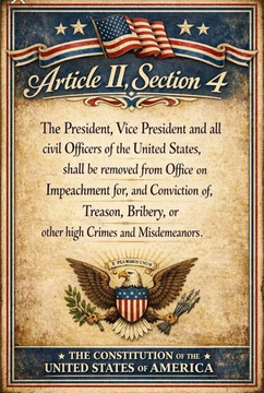 DarkWebWarrior's tweet photo. @mjfree Impeachment, Article II, Section 4.. Our Founding Fathers knew we'd one day face a Lunatic President who lied and cheated his way into our White House!!! Time to use the Tools they gave us to deal with them and their Criminal Administration 🤬 https://t.co/XKpF7RHqd4