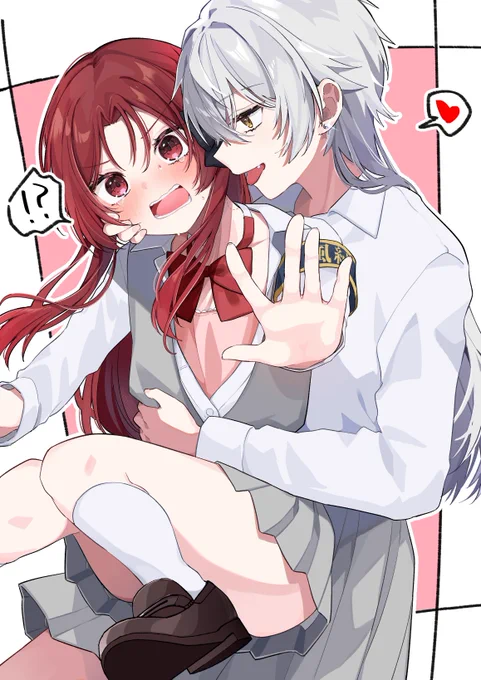 「がおー」「!???!?」 #創作百合
